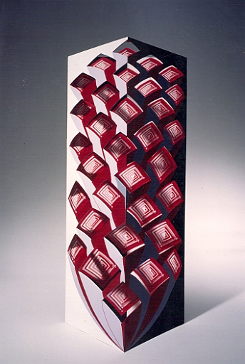 1997 - Tannzapfen - Acryl auf Sperrholz teilweise ausgesaegt - 125x55x30cm.jpg